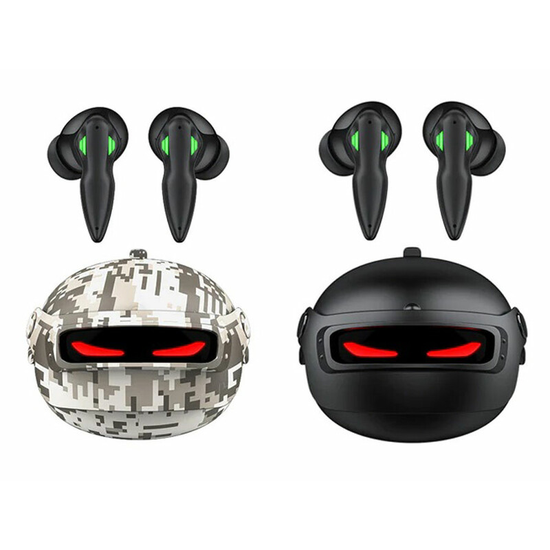 هندزفری بی سیم گیمینگ با نسخه 5.3 بلوتوث رسی Recci REP-W48 Helmet Appearance TWS earbuds
