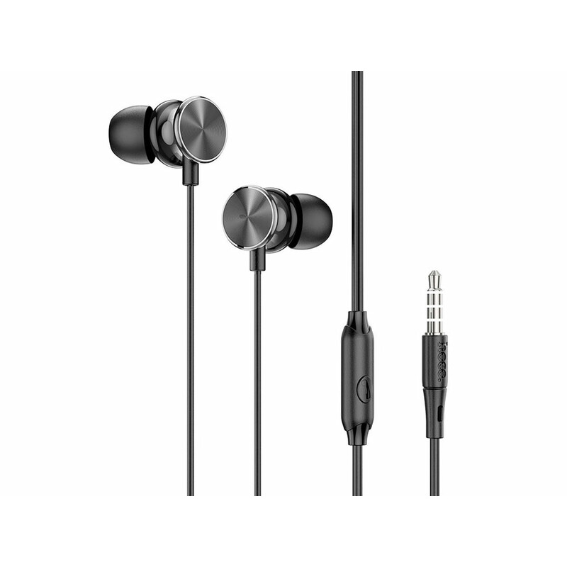 هندزفری سیمی پلاتینیوم با جک 3.5 میلیمتری هوکو Hoco Wired earphones 3.5mm M96 Platinum with mic
