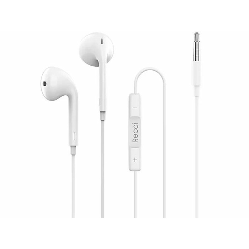 هندزفری سیمی با جک 3.5 میلی‌متری رسی Recci REP-L15 Wired Earphone