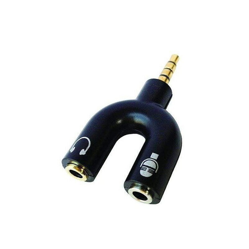 مبدل یک به دو میکروفون و هدفون 2خط به جک صدا 3خط Converter 3.5 mm Jack to Microphone and Headphones