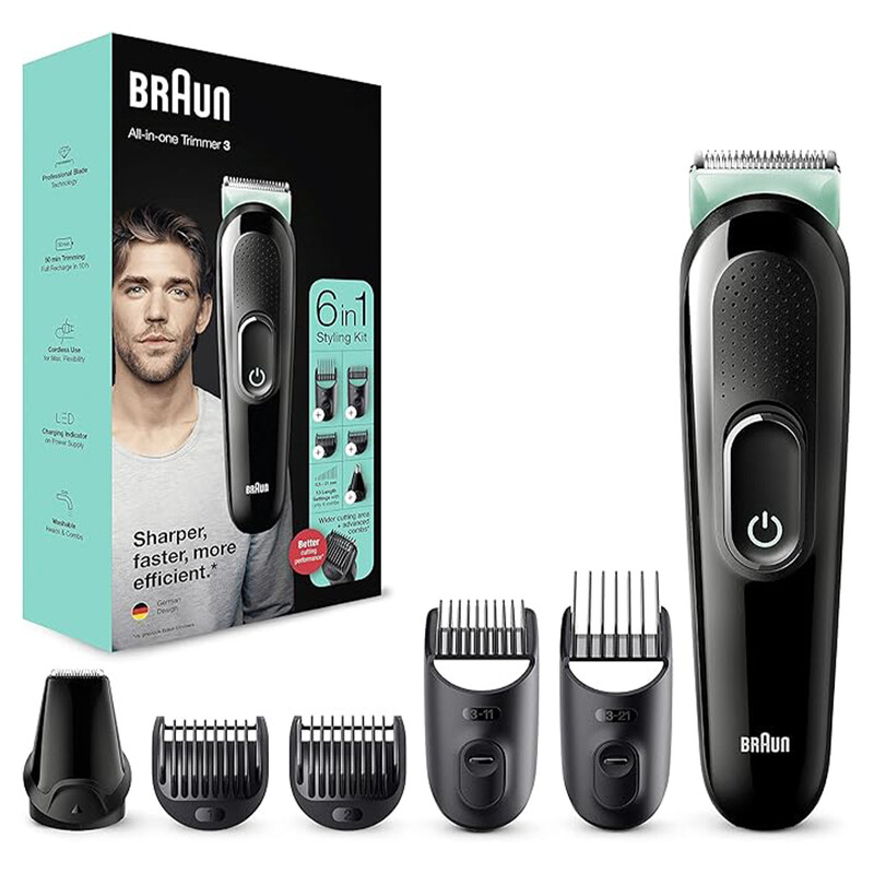 ماشین اصلاح و موزن بینی و گوش براون Braun مدل MGK3221 سری 3