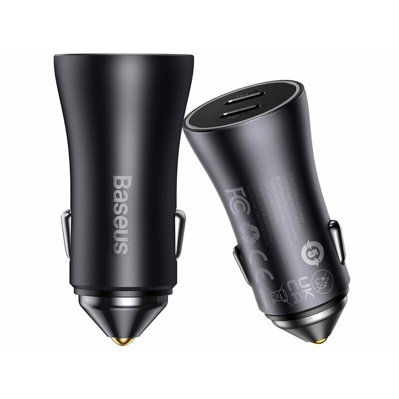 شارژر فندکی فست شارژ ماشین تایپ‌سی 40 وات بیسوس GJP000013