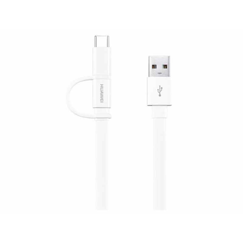 کابل شارژ و انتقال داده دو سر اصلی هواوی Huawei AP55S Micro USB And Type-C Cable