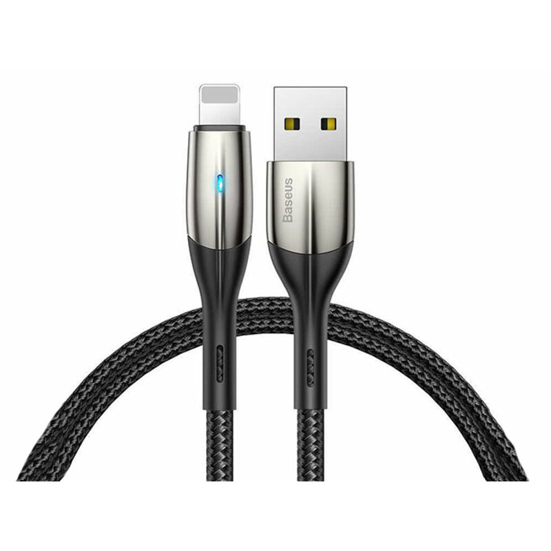 کابل شارژ سریع و انتقال داده لایتنینگ بیسوس Baseus Horizontal Lightning Data Cable 2m