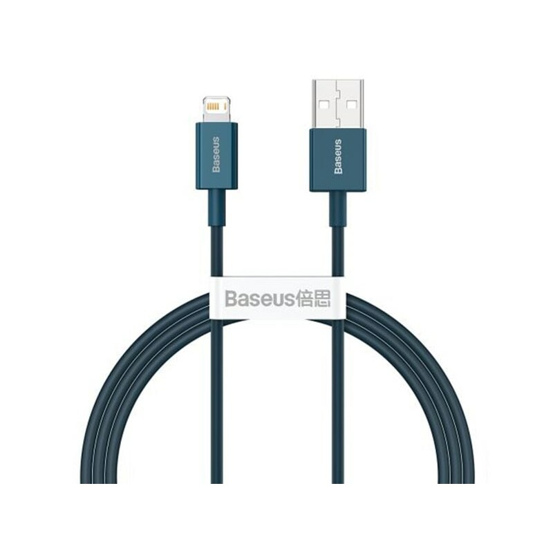 کابل شارژ سریع و انتقال داده یک متری لایتنینگ بیسوس Baseus superior series fast charging 1m cable 2.4A