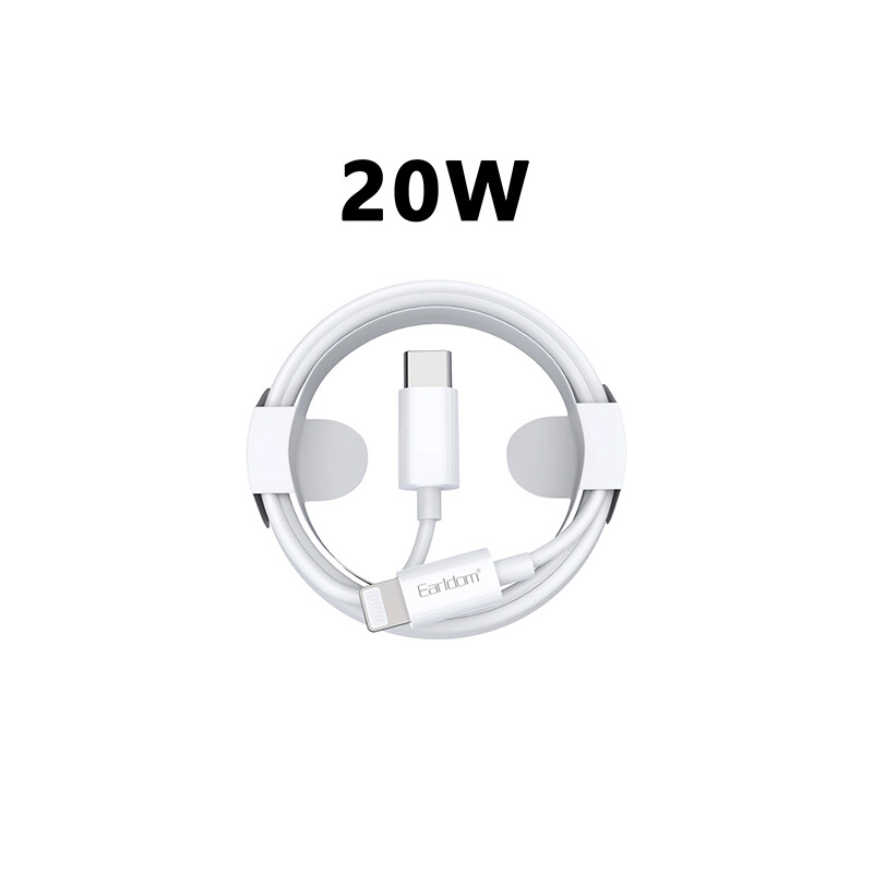 کابل شارژ سریع تایپ سی به لایتنینگ 20 وات یک متری ارلدام 20W Earldom PD Charging Cable 1m EC-166i