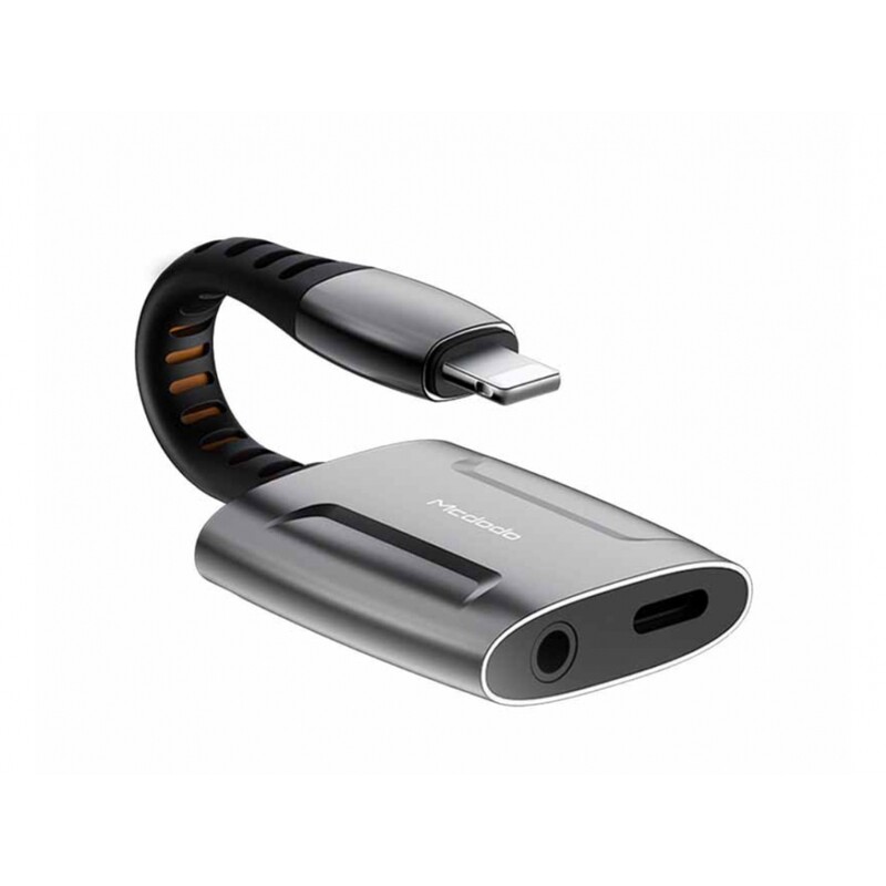 مبدل لایتنینگ به لایتنینگ و جک 3.5mm مک‌دودو CA-6340 Mcdodo Dual Port Lightning To Lightning+ jack 3.5mm Transmission