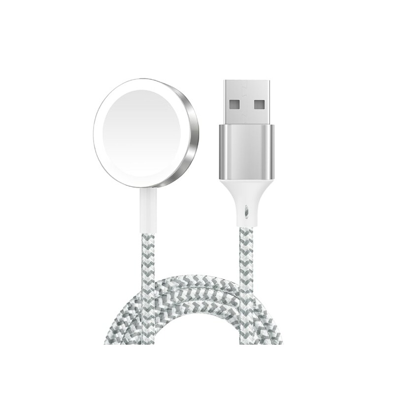 کابل شارژ مگنتی اپل واچ 1.2 متری گرین Green Apple Watch Magnetic Charging Cable 1.2m