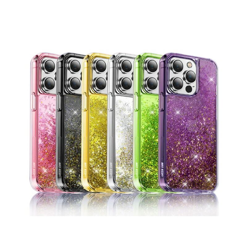 قاب آکواریومی آیفون 14 پرو گرین Green iPhone 14 Pro Aquarium Happiness Case