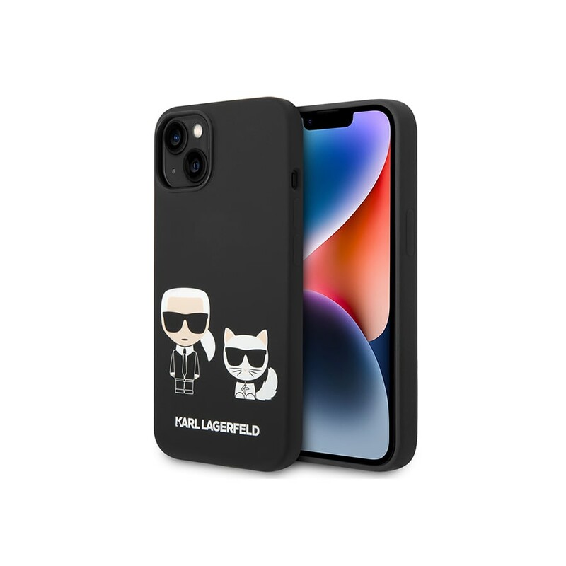 قاب سیلیکونی آیفون 14 پلاس طرح گربه و کارل CG Mobile iphone 14 Plus Cat Karl Lagerfeld Silicone Case