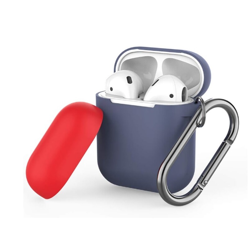 کاور سیلیکونی دو درب قلاب دار ایرپاد 1 و 2 آها استایل AHAStyle Ultra Airpods 2/1 Case