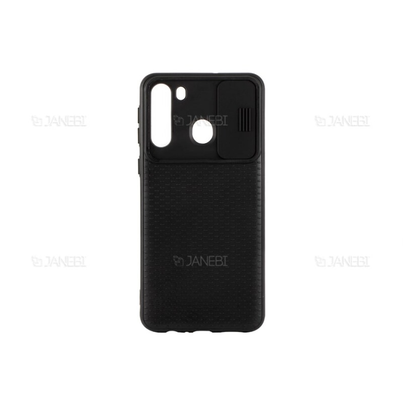 قاب محافظ با درپوش کشویی لنز سامسونگ Lens protector Case Samsung Galaxy A21