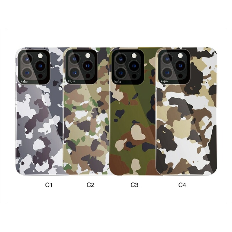 قاب ارتشی آیفون 13 پرو کجسا Kajsa iPhone 13 Pro Trans Shild Camo Pattern Case