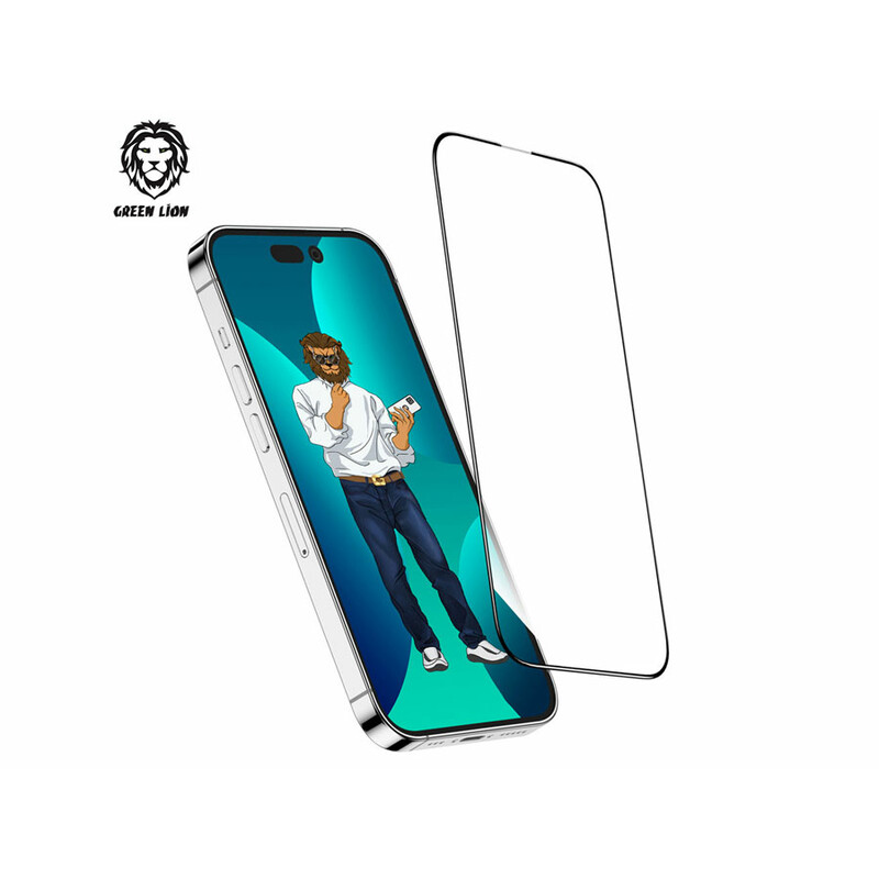 گلس آیفون 14 پرومکس تمام شیشه ای گرین Green Lion GN9HSGL14PM Glass iPhone 14 Pro Max
