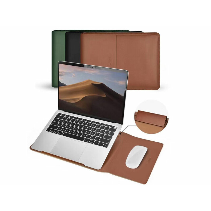 کاور مک بوک پرو 16 اینچ A2141 با قابلیت هولدر و پد موس کوتتسی Coteetci Multi Functional Leather Liner Bag MacBook Pro 16" MB1088