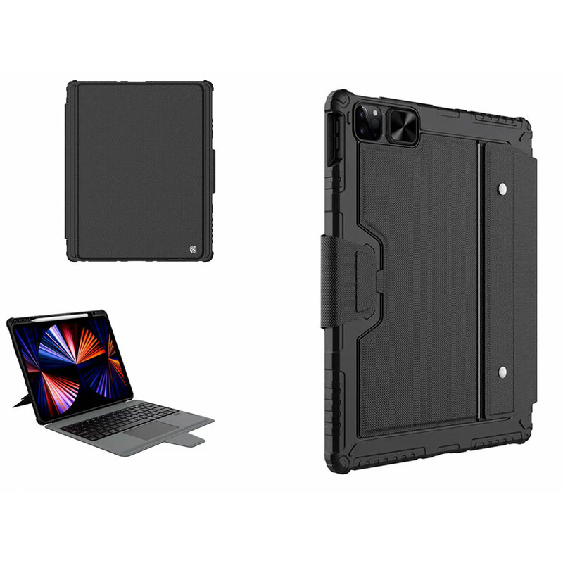 قاب کیبوردار و بامپردار آیپد پرو 12.9 اینچ نیلکین Nillkin Apple iPad Pro 12.9 2020/2021 Bumper Combo Keyboard Case