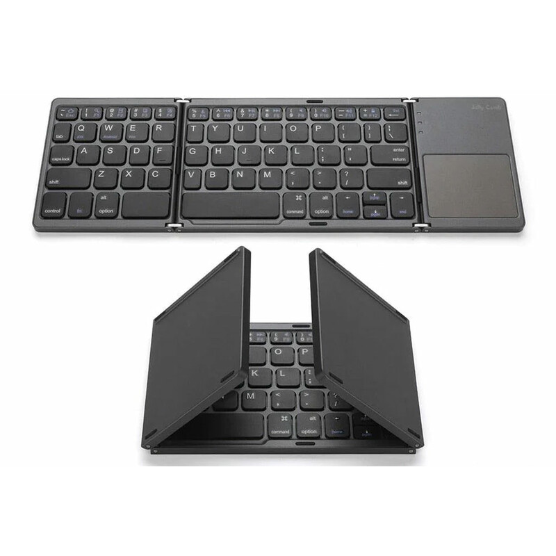 کیبورد بلوتوث تاشو با تاچ پد Foldable Bluetooth Keyboard With Touch Pad B033