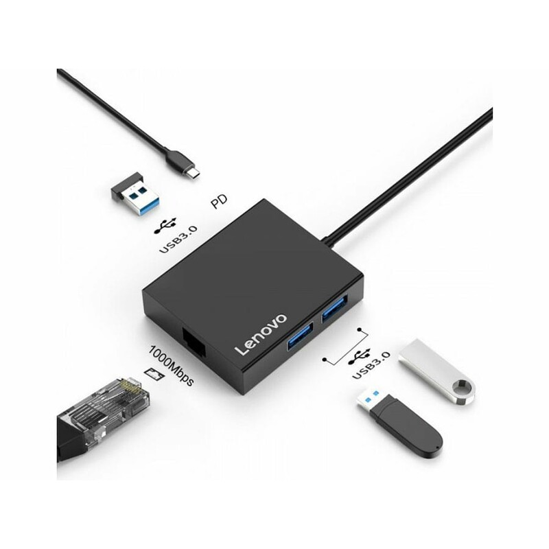 هاب تایپ‌سی با 5 پورت لنوو Lenovo Multifunctional Type C Hub C130