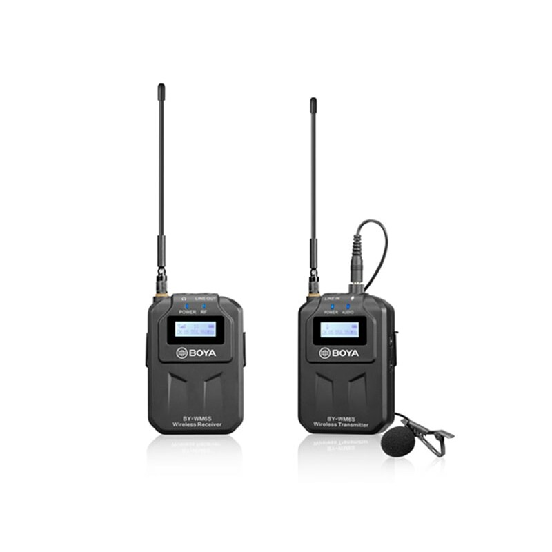 میکروفون بی سیم یقه ای بویا BOYA BY-WM6S Wireless Omni Lavalier Microphone