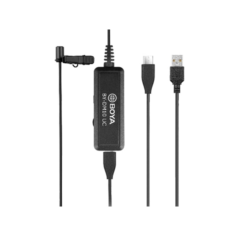 میکروفون با سیم یقه ای بویا BOYA BY-DM10 UC Microphone with Lightning and USB Type-A Cables