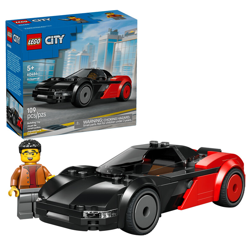 لگو LEGO City مدل 60486 EV Supercar سوپر اسپرت برقی 109 قطعه