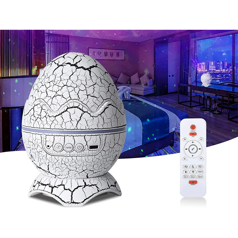 پروژکتور ستاره نور شب مدل تخم دایناسور Dinosaur Egg Galaxy Projector Starry Night Light
