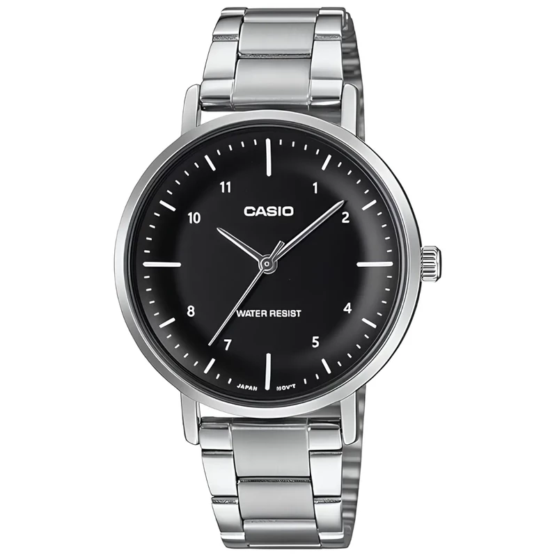 ساعت مچی زنانه کاسیو Casio مدل LTP-VT03D-1BDF صفحه مشکی