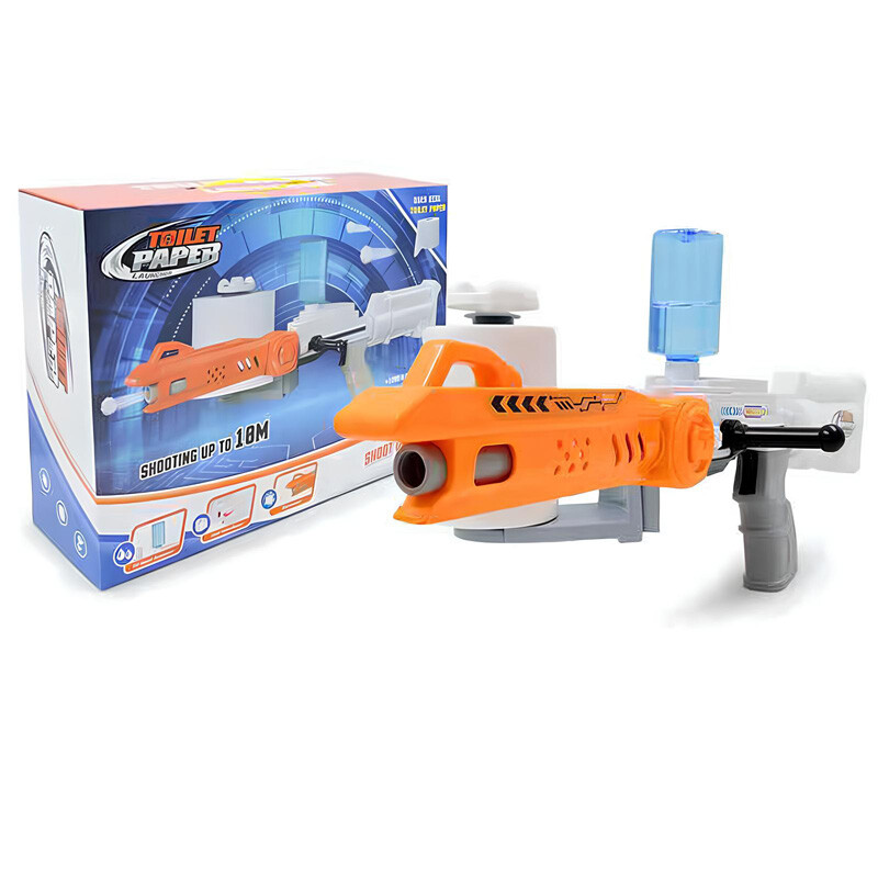 تفنگ اسباب بازی با گلوله دستمال توالت مرطوب Toilet Paper Bullet Gun