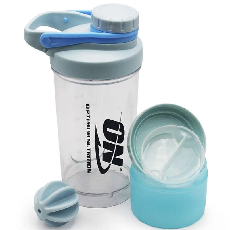 شیکر ورزشی آن ON با محفظه پودر مکمل و ظرفیت 500ml