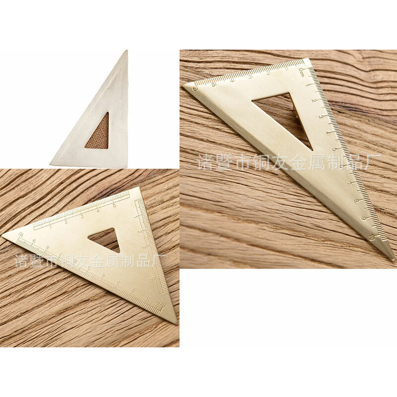 گونیا برنجی 5 سانتی متری و 10 سانتی متری دانشجویی drawing copper ruler brass ruler student stationery