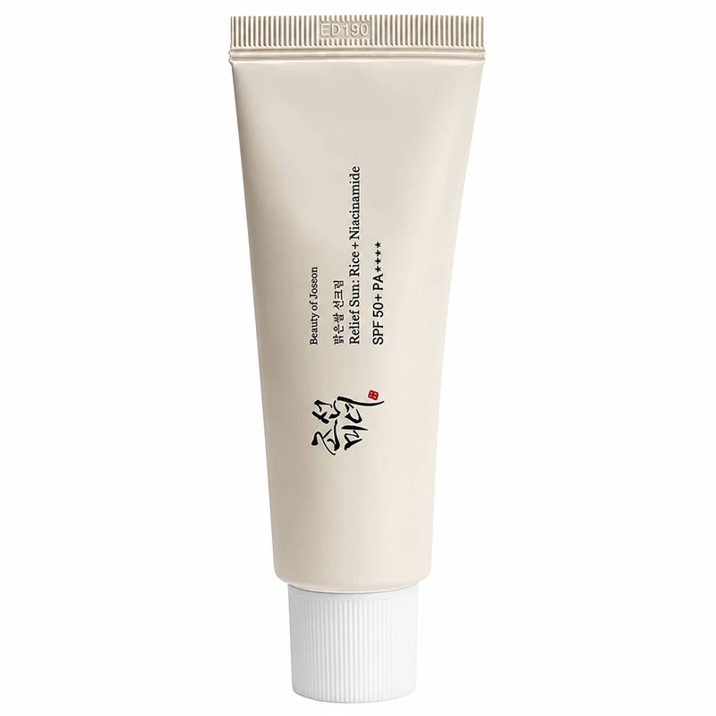 ضد آفتاب بی رنگ بیوتی آف جوسان مدل Relief Sun با SPF50+ و حجم 50ml