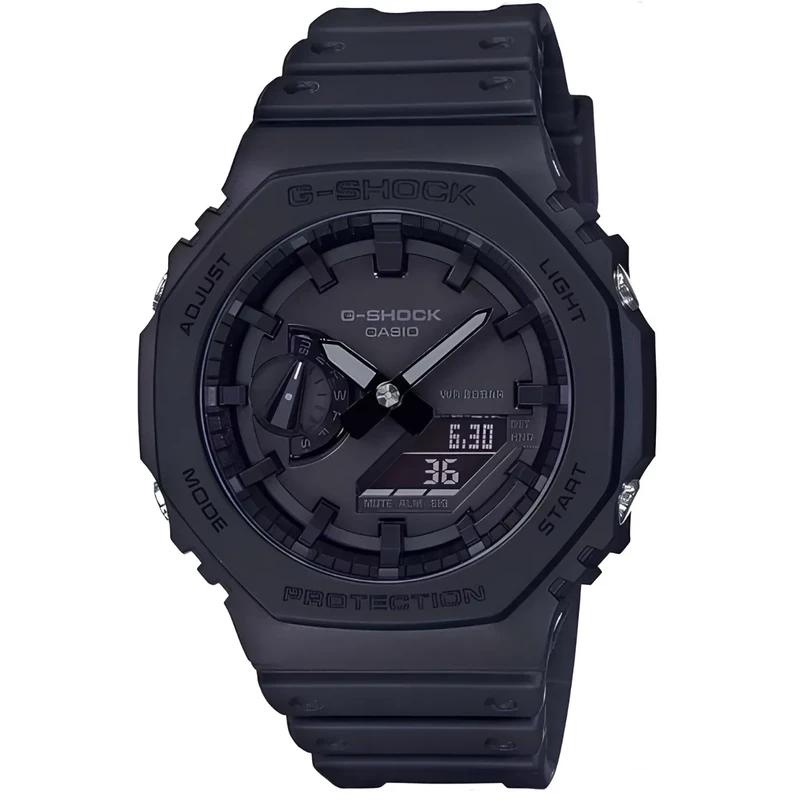 ساعت مچی مردانه کاسیو Casio مدل GA-2100-1A1DR صفحه مشکی