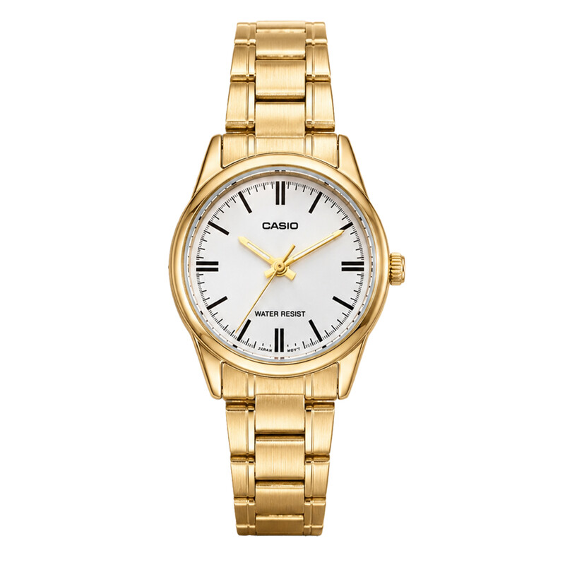 ساعت مچی زنانه کاسیو CASIO مدل LTP-V005G-7A با بند استیل طلایی