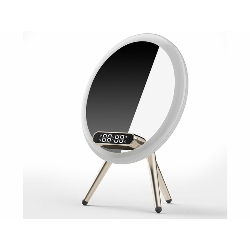 آینه رومیزی هوشمند شارژی و شارژر بی سیم چندکاره Lanlang Magic Mirror Q6