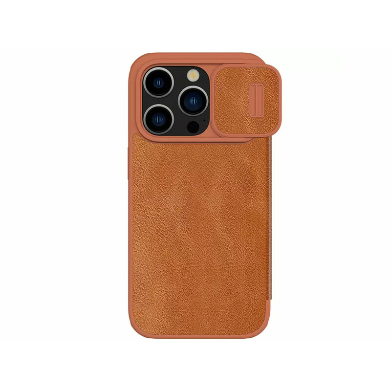 کیف کلاسوری آیفون 15 پرو نیلکین Nillkin Apple iPhone 15 Pro Qin Pro leather case