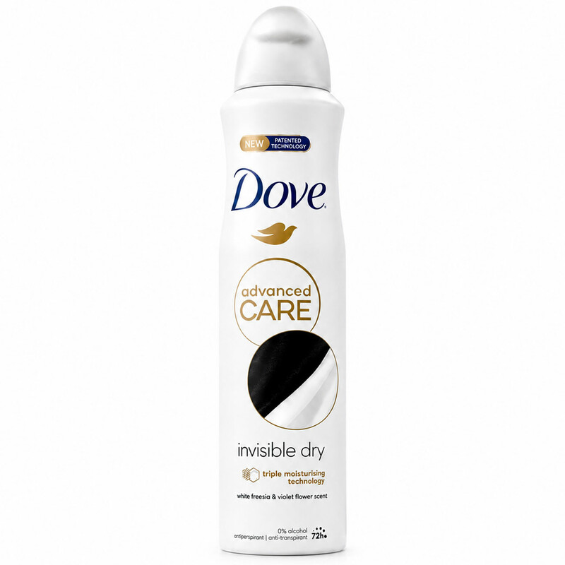اسپری ضد تعریق زنانه داو Dove مدل Advanced Care Invisible Dry حجم 250ml