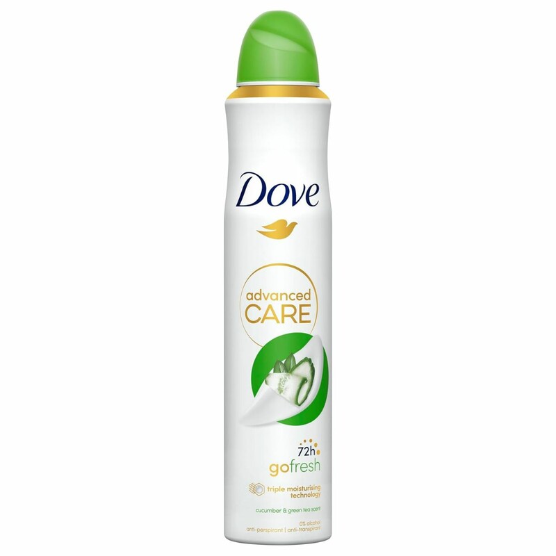 اسپری دئودورانت ضد تعریق زنانه داو Dove مدل Go Fresh حجم 250ml
