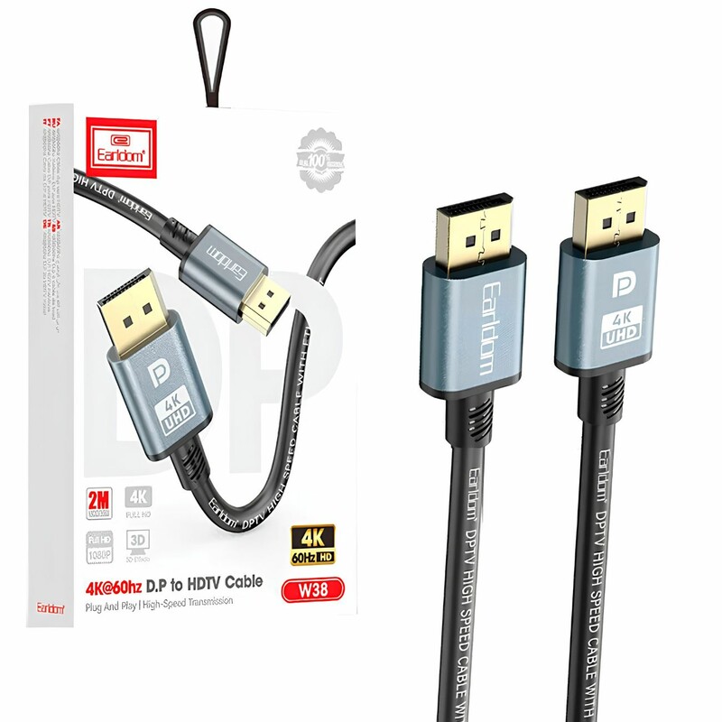 کابل DisplayPort به HDMI 4K ارلدام Earldom مدل ET-W38 طول 3 متر