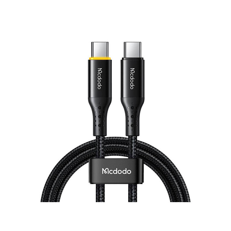 کابل سوپر فست شارژ هوشمند تایپ سی به تایپ سی 100 واتی 1.2متری مک دودو MCDODO Auto Power Off Type-C CA-3460
