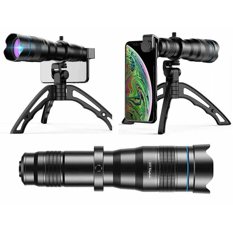 لنز تله زوم 36 برابر اپکسل Apexel 36x Telephoto Zoom Lens with Tripod for Smartphones JS36X