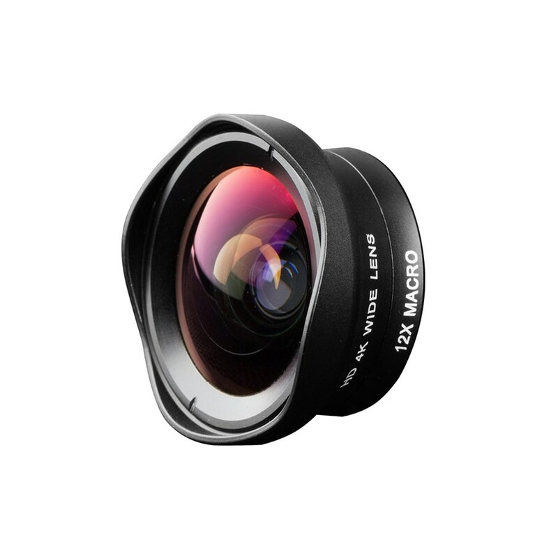 لنز موبایل واید و ماکرو Osino HD 4K Wide Lens & 12X Macro Lens