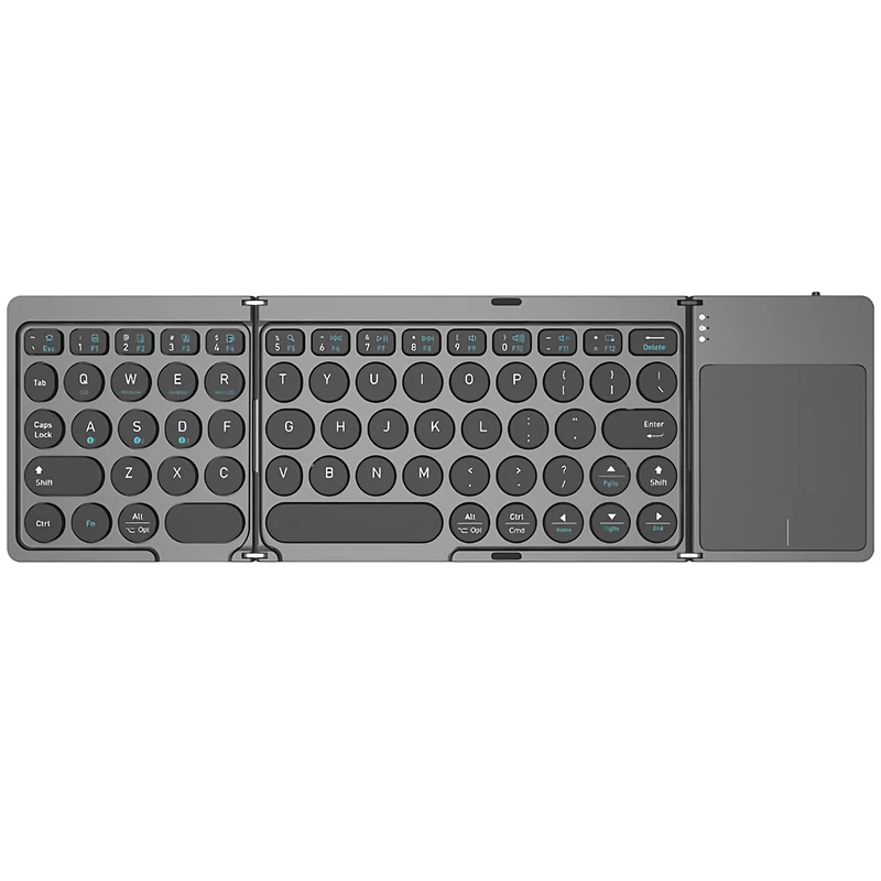 کیبورد بی‌‌سیم تاشو شارژی با تاچ پد Foldable Keyboard