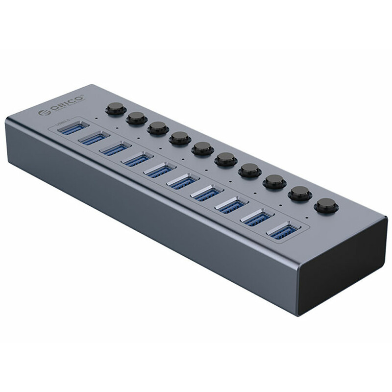 هاب 10 پورت یو اس بی فلزی اوریکو ORICO BT2U3-10AB Multi-port Hub