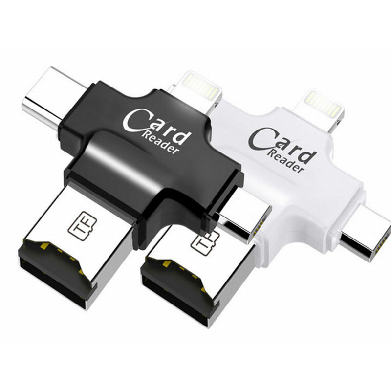 فلش مموری و کارت خوان چند سر کوتتسی Coteetci 4IN1 CARD READER (TF) CS5125-BK