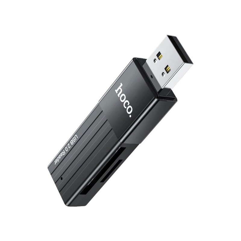 کارت خوان هوکو hoco HB20 Mindful 2-in-1 USB2.0 card reader