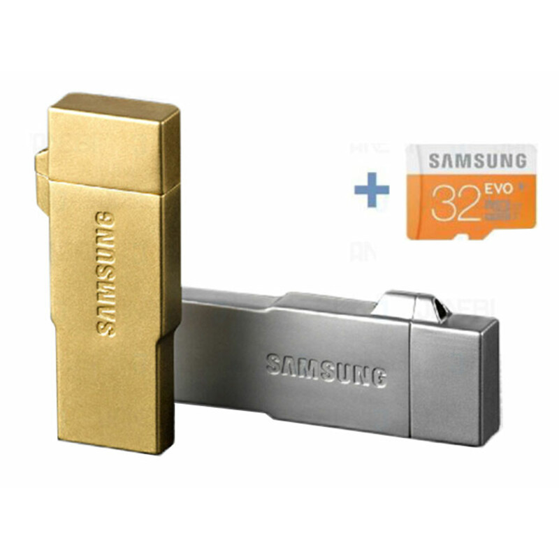 دستگاه چند کاره کارت خوان 32 گیگابایت Samsung Metal OTG/USB/Card