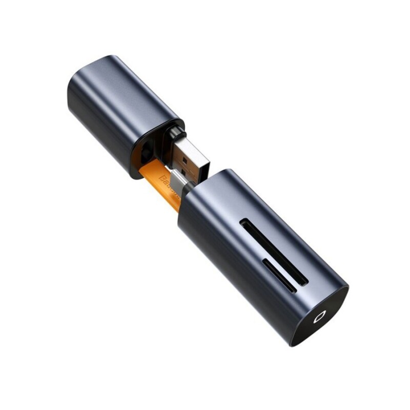 کارتخوان تایپ سی و یو اس بی بیسوس Baseus Mini-cabin Card Reader