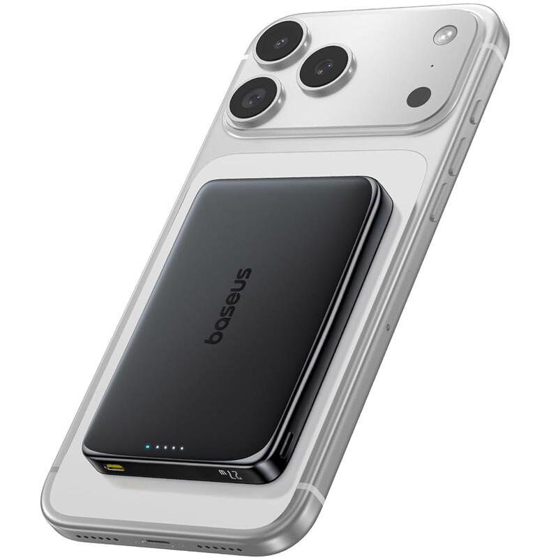 پاور بانک 10000 وایرلس باسئوس Baseus مدل PPKPC-1027G توان 27 وات