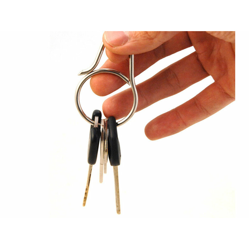 جاکلیدی حلقه ای تیتانیومی کریتیو key chain creative titanium alloy key ring pendant