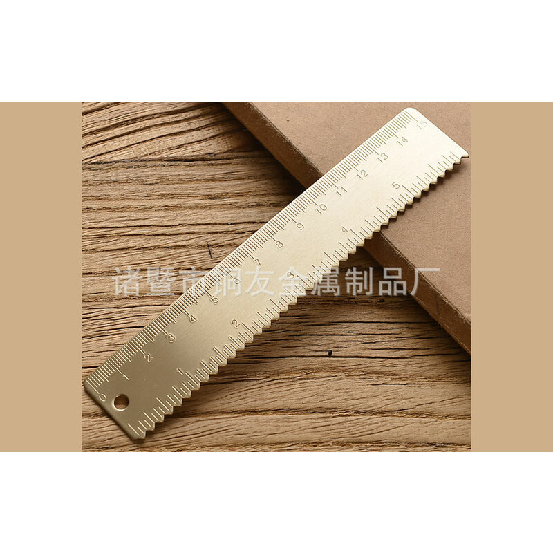 خط کش اندازه گیری برنجی 15 سانتی متری کریتیو 15cm brass ruler creative
